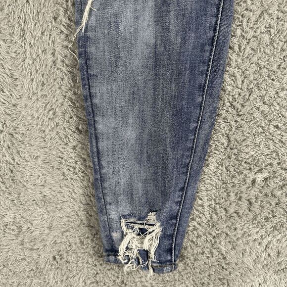 American Eagle Womens Curvy Hi-Rise Jegging 2 Short Distressed Stretch Destroyed - Picture 6 of 14